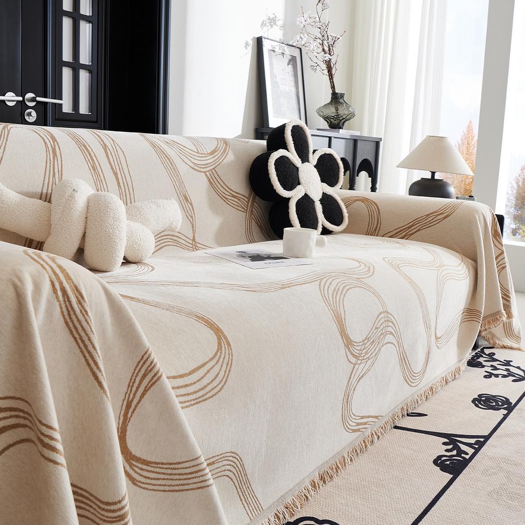 Husă Chenille pentru Sofaua Franceză Prosop All-Inclusive Universal Rezistent la Praf Universal pentru Toate Sezoanele Pătură pentru Spătarul Sofalei