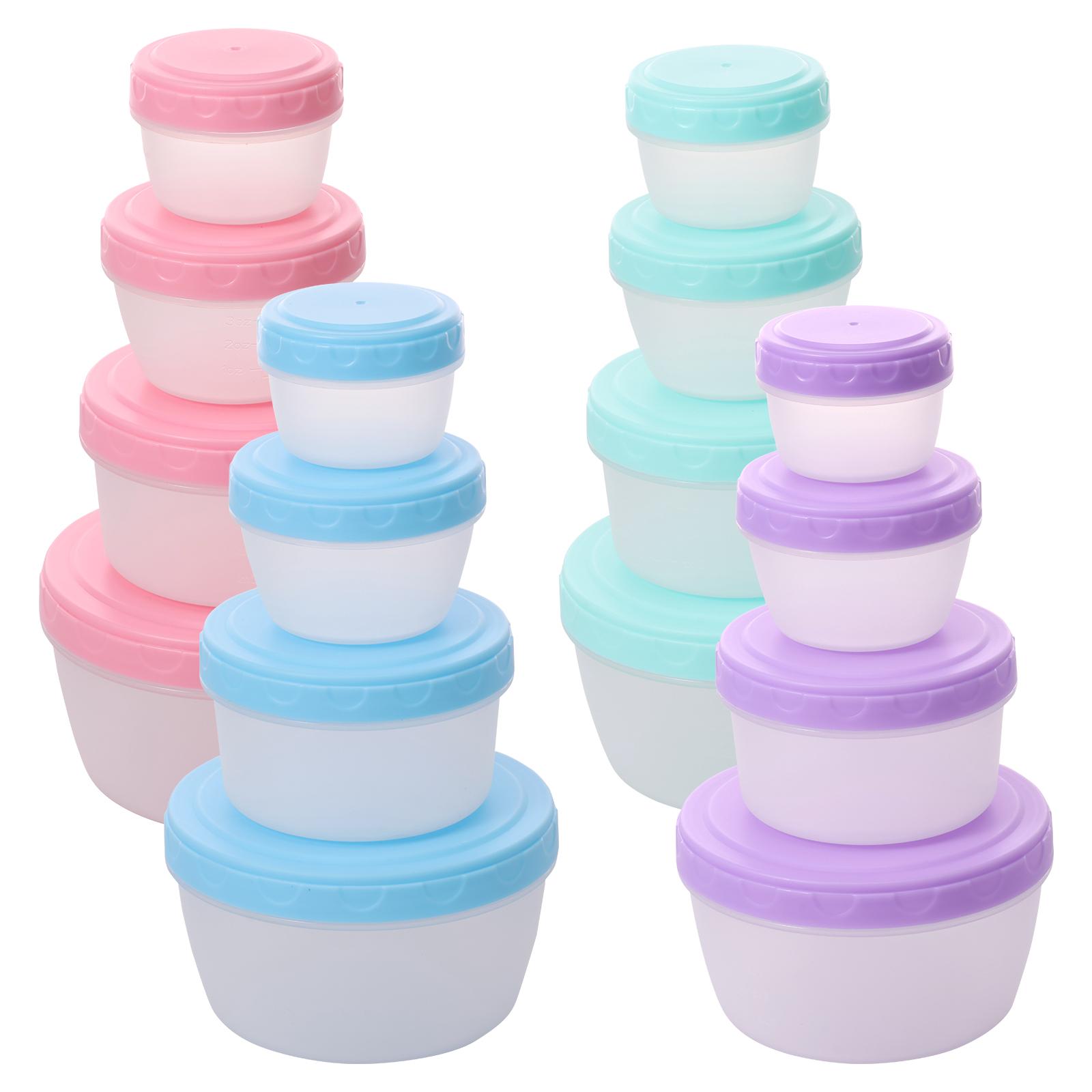 

16 шт. Мини-контейнер для еды Ланч-бокс с крышкой Набор Безопасный Герметичный Контейнер для приправ Кетчуп Салатная заправка Маленькие Герметичные Банки для хранения