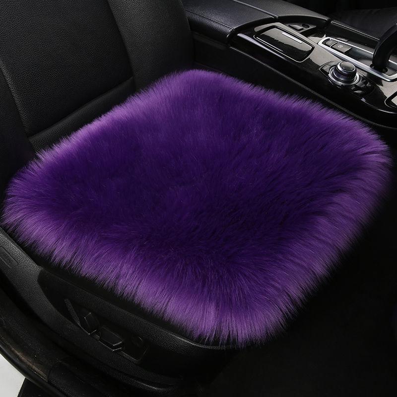 Winter Hairy Car Seat Cushion Warm Pillows Chairs Pads Comfortable Decorative Solid Cushions Sofa Living Room Back Pillow Ins