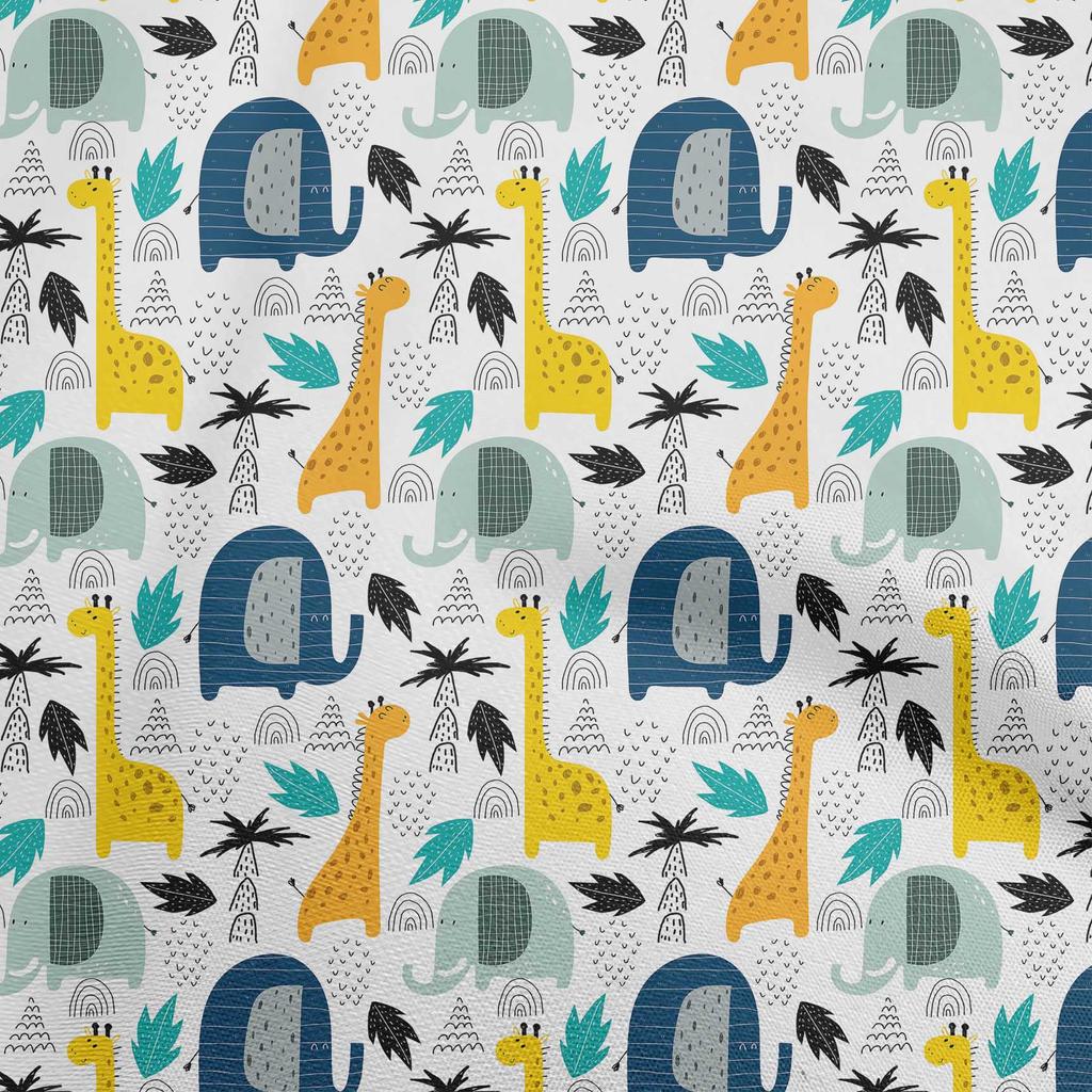 oneOone Cotton Flex Grüner Stoff mit Tierhaut, Bastelprojekte, Dekostoff, bedruckt, Meterware, 101,6 cm