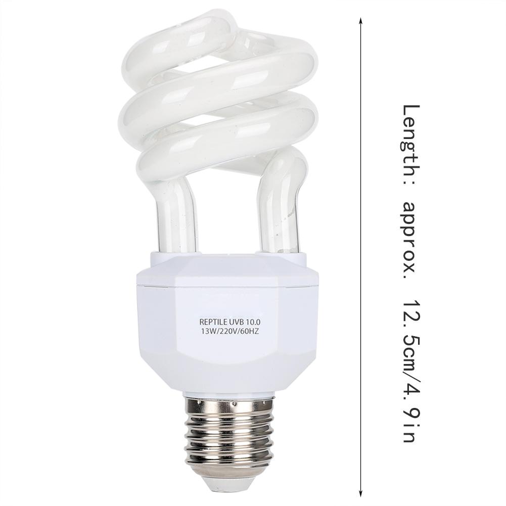 13W 220V Reptile UVB Energy Saving Lamps Tortoise Snake Lizard Light Bulb