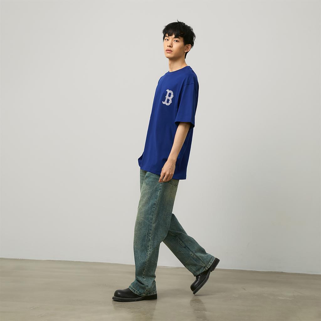 New MLB SS24 T Shirt Unisex Royal Blue 3ATSO0243-43RBS