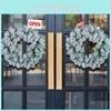 Pvc Christmas Wreath Wholesale Snowy Decorative Wreath For Christmas With Various Sizes Small Medium And Large