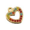 5pcs Mixed Stainless Steel Rhinestone Pendants Colorful Crystal Charms Beads for Necklace Bracelet Jewelry Making Charm DIY