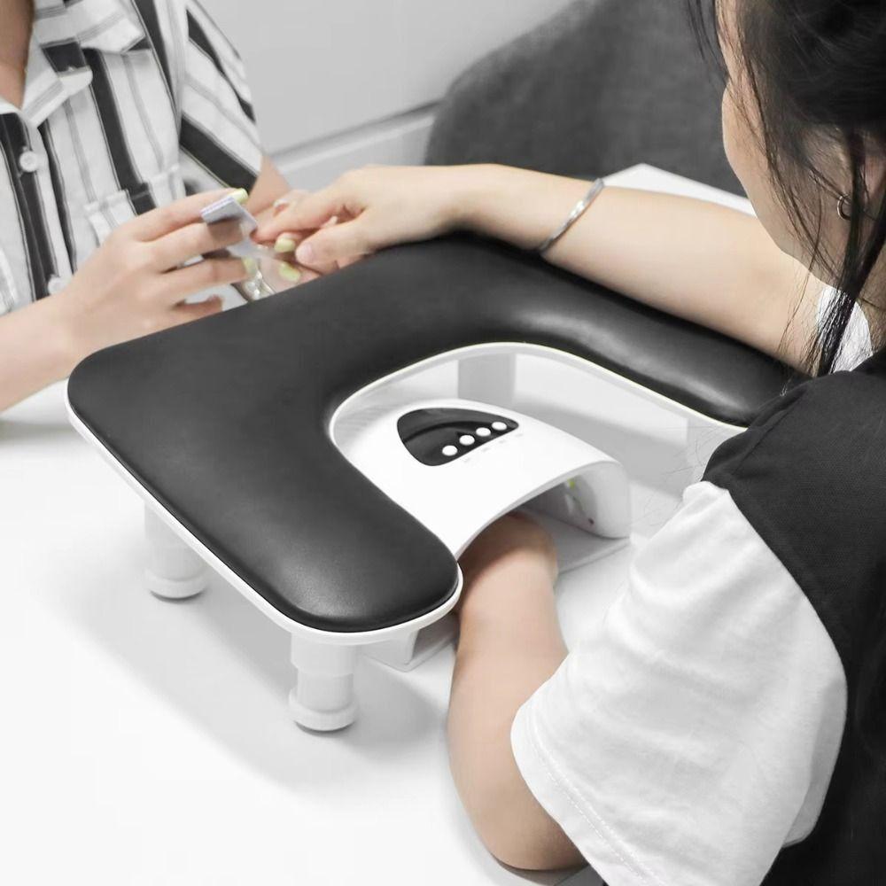 U-shaped Manicure Hand Pillow Rotating Lifting Arm Rest Stand Soft Nail Pillow Nail Accessories