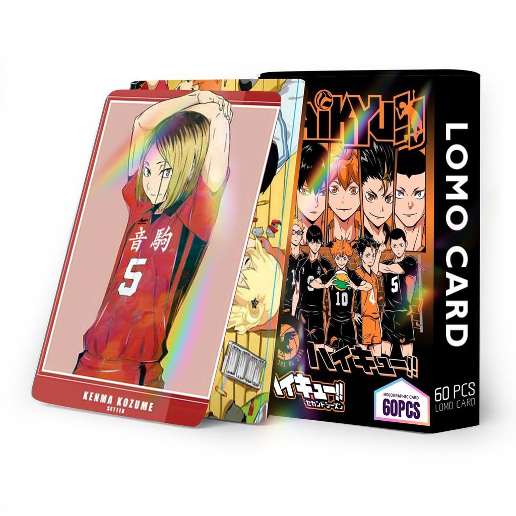 60 Stück/Set Anime Haikyuu Lomo-Karten Doppelseitige Laserkarten Sammlung Geschenke
