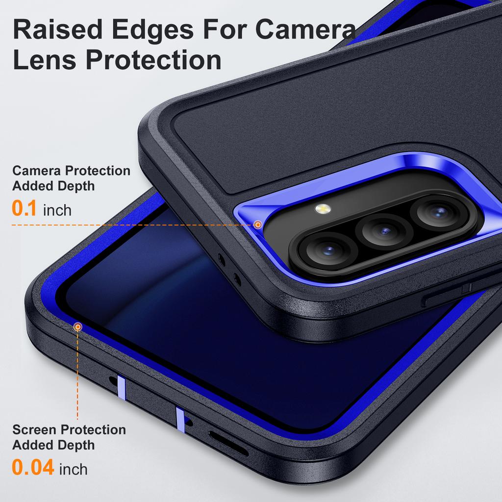 For Samsung Galaxy A56 5G/A36 5G Case Kickstand Phone Cover PC + Silicone + EVA 3-in-1 Design