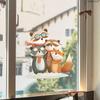 Static Cling Window Stickers Cartoon Animals Butterflies Flowers Removable No Glue Glass Door Shop Window Home Decor