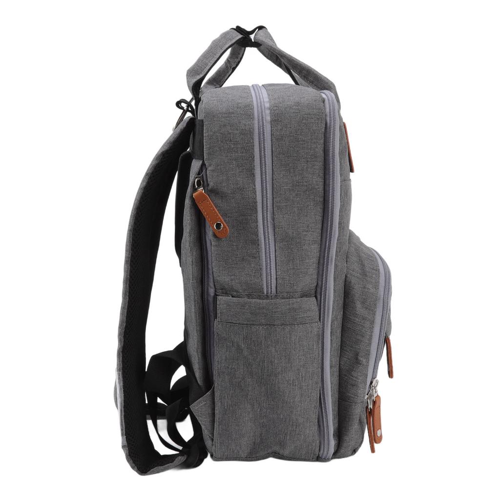 Torba na pieluchy, plecak z haftem, podwójne ramiona, 20 l, duża pojemność, plecak dla mamy, torba na pieluchy z