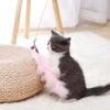 New Steel Wire Teasing Stick New Cat Toy Butterfly Feather Cute Teasing Stick Teasing Cat Bell Toy Pet Supplies
