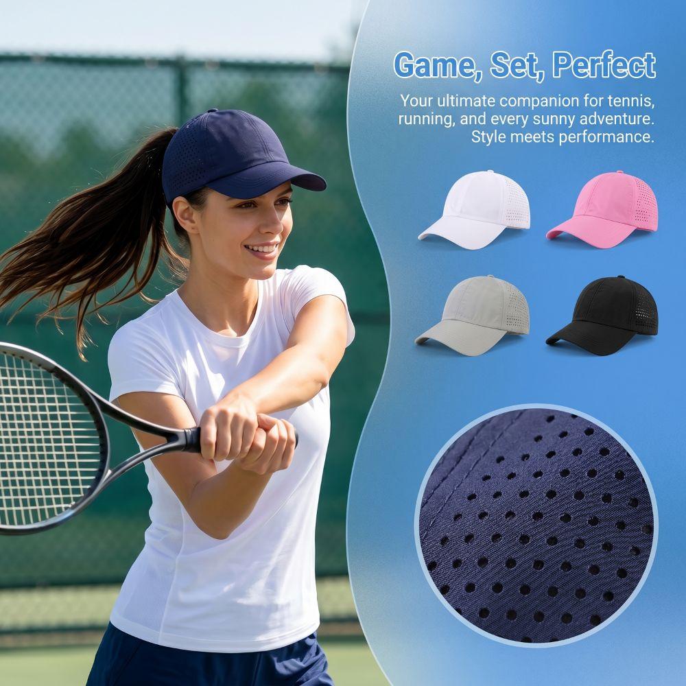 Quick-Drying Women‘s Baseball Caps Lightweight Sport Cap Unisex Peaked Cap Outdoor Sports