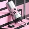 Fashion 720ml Stainless Steel Insulated Cup Large Capacity Straw Cup with Flower Pendant Dustproof Travel Vacuum Coffee Cup