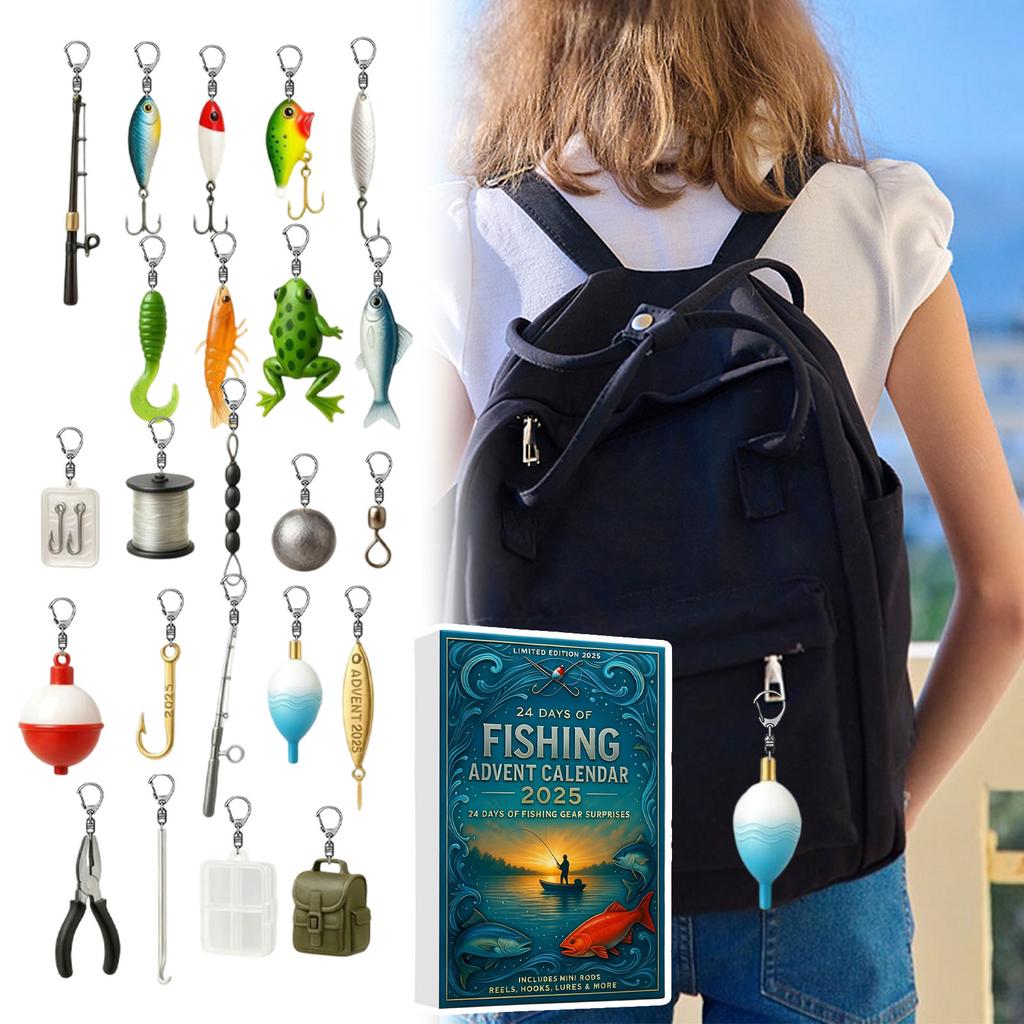 Odpočítávací kalendář obsahuje 24 dárků, odpočítávací kalendář a překvapivou klíčenku.