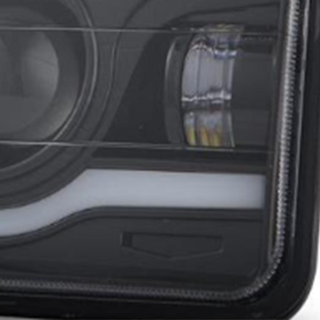 4x6 Inch LED Headlights 45W 9?32V DC IP68 Waterproof White Red DRL High Low Beam Turn Signal Lamp