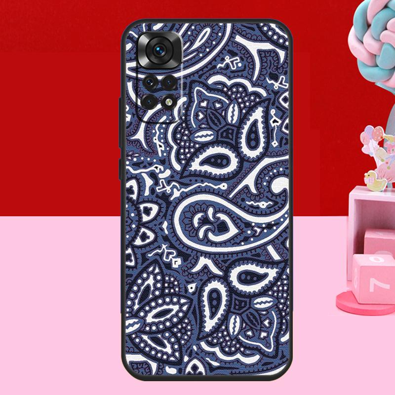 Blue Bandana Paisley Case For Xiaomi Redmi Note 11 10 12 13 14 15 Pro Plus Redmi 15 C 14C 10C 12C 13C Soft Cover