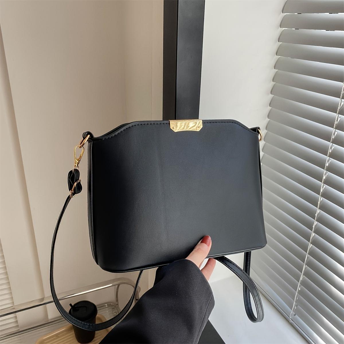 Простая женская плечевая сумка-мессенджер, квадратная сумка-ракушка