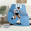 Football Player Blanket Plush Nap Sofa rug D-DiegoS for Living Room Office Bedroom M-MaradonaS Birthday Home Travel Kid Gifts