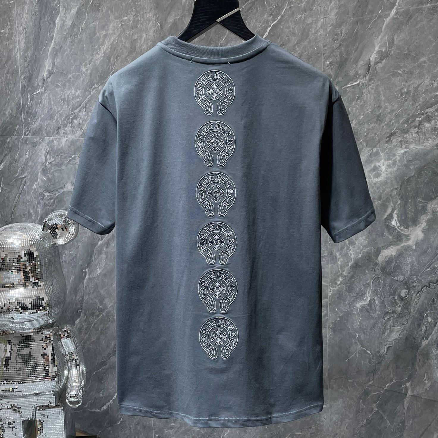 

8713 ХРОМІЗОВАНІ СЕРДЕЧКА 2025 Літня нова чоловіча та жіноча футболка з круглим вирізом вільного крою великого розміру високої якості, для пар XL сірий