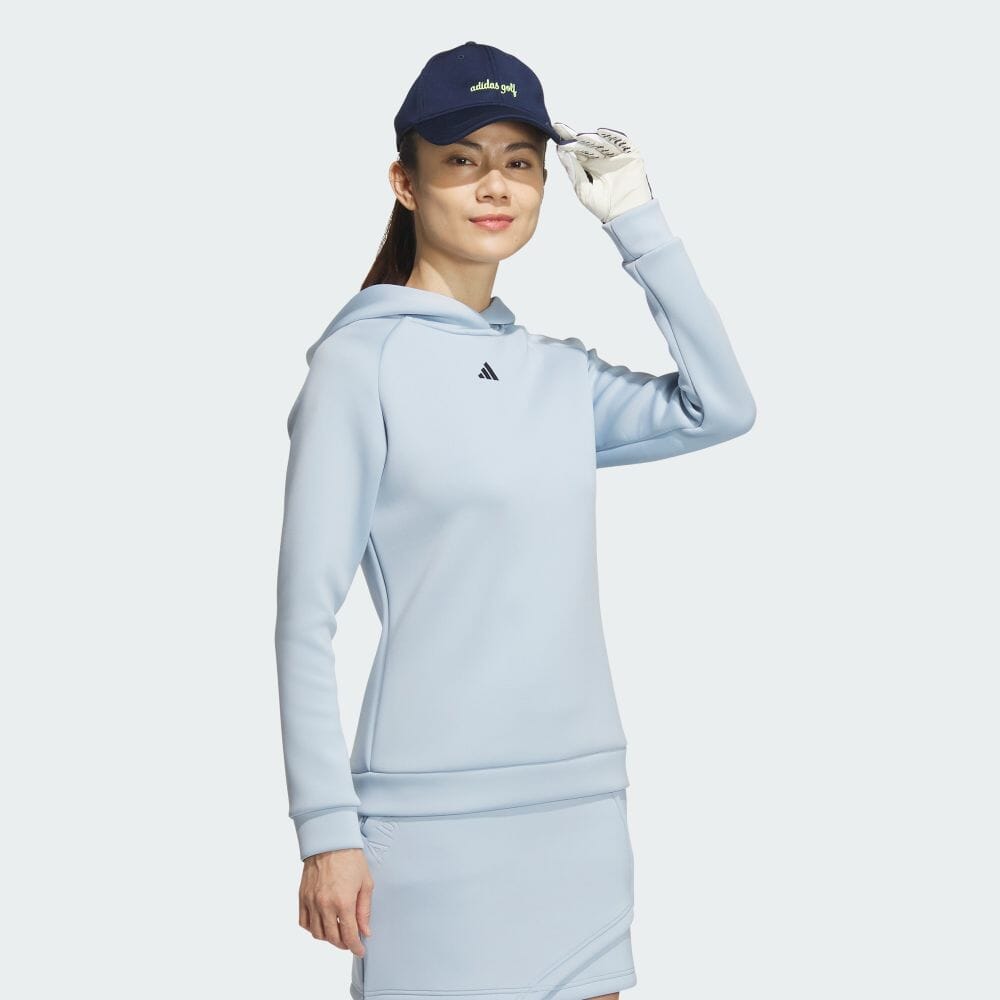 adidas Sweatshirts Women's Miracle Blue Hooded Moderate Regular HY0908