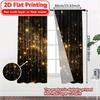 2D Flat Printing  2pcs  Celebration(2) Pattern Modern Curtains Fabric Curtains Festive Perfect for Translucent Curtains
