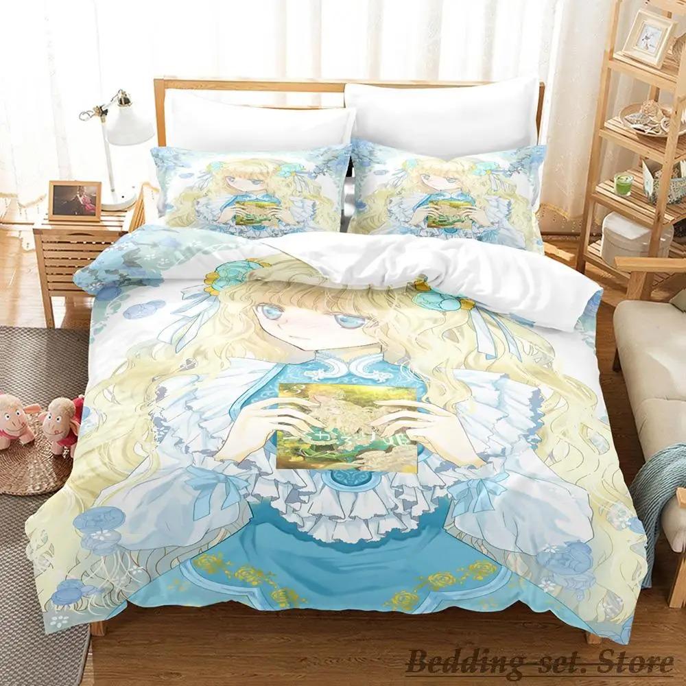 New Bibliophile Princess All Season Bedding Set Single Twin Full Queen King Size Bed Set Adult Kid Bedroom Duvetcover Sets Anime
