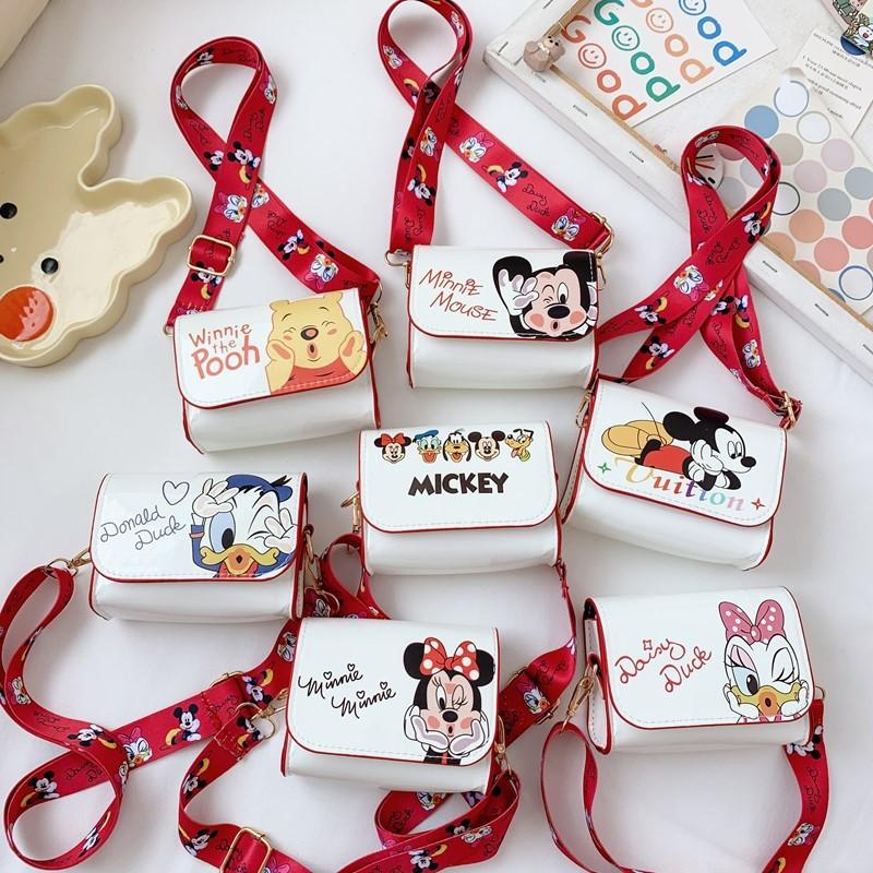 Mini Shoulder Kids Crossbody Bag With Mouse Donald Duck Print Design