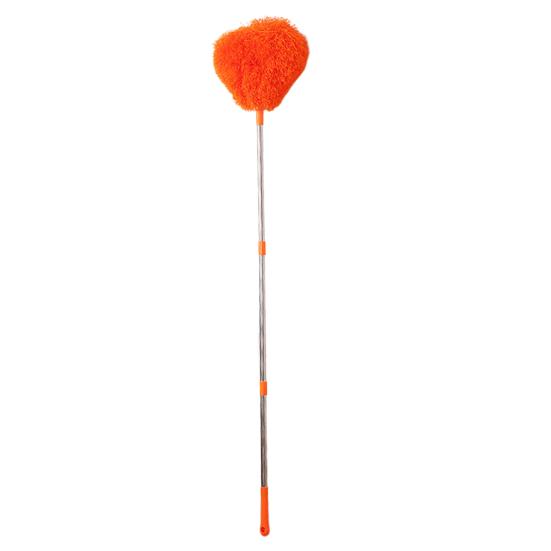 Ceiling Fan Cleaning Brush with Triangular Notch Design Extendable Pole Fan Blade Cleaner Kitchen Bathroom Hotel Dormitory Cleaner