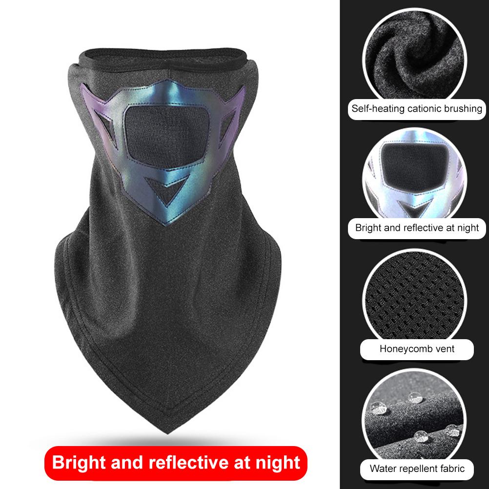 Neck Gaiter Face Cover Balaclava Waterproof Reflective Fleece Face Cover for Men Women Winter Cycling Hiking