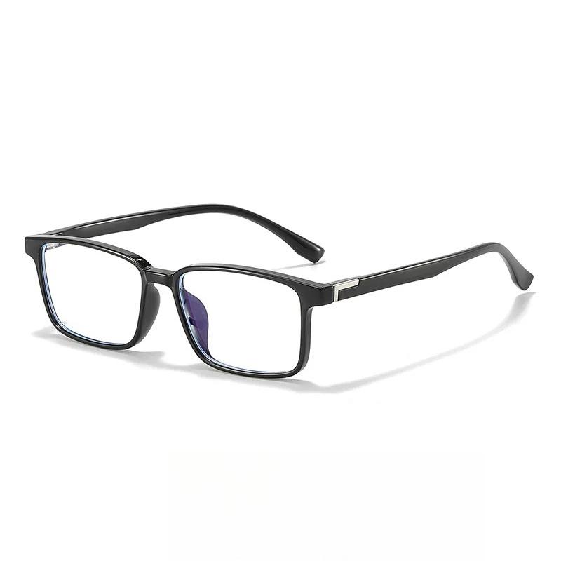 New Ultra Light TR90 Square Anti Blue Light Glasses High-end Simplicity Comfortable Business Men and Women Plain Eyeglasses