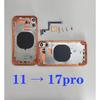 DIY Back Housing For iPhone XS Max Like 17 Pro Max Back Cover For iPhone XR To 17 Pro 11 To 17 Pro Housing X XS Up To 17 Pro