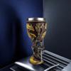 Stainless Steel Viking Wine Cup 200ml Beer Mug Drinkware Dragon Goblet Gift