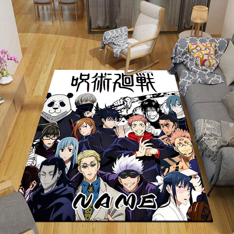 Custom 1Pc Jujutsu Kaisen Magic Battle Rug Office Carpet Indoor Outdoor Entrance Doormat Nonslip Soft And Comfortable Living Room D2915151