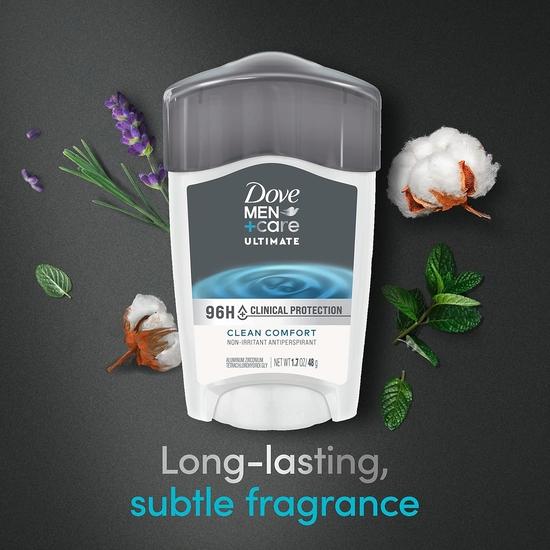 Dove Men+Care Dove Men + Care Clinical Protection Antiperspirant Deodorant Solid, Clean Comfort, 1.7 Ounce