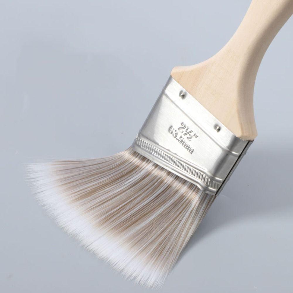 3 Pcs Long Handles Furniture Paint Brushes Ergonomically Designed Wall Paint Brushes  Window Frames