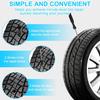 60 PCS Premium Tire Repair Rubber Nails Kit, Portable Screw in Tire Plugs with Screwdriver, Tire Plug Screw for Repairing Punctures in Vacuum Tires,