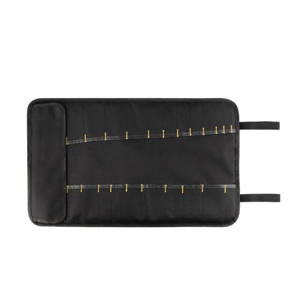 Household Tool Roll Organizers Compact 15.2cm Rolled Size Unfolds Large 58.4x35.5cm Surfaces with Organized Pockets for Easy Access