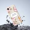 For iPhone 16e Case Beauitful Flowers Pattern Printing Straight Edge TPU Phone Back Cover