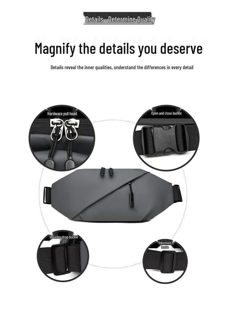 Men's High-End Travel Multifunctional Crossbody Shoulder Bag – Slant Style Outdoor Chest and Waist Small Backpack