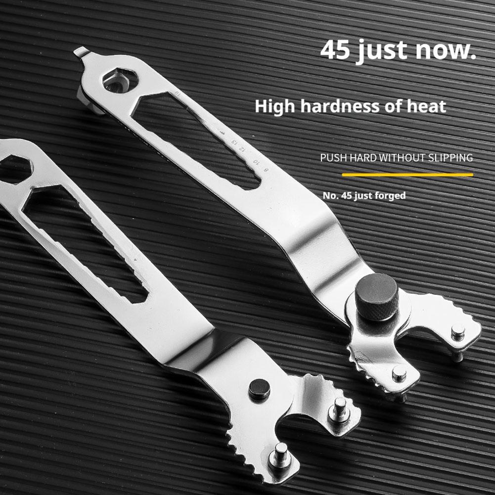 Angle Grinder Wrench 12-in-1 Multi-function Wrench Adjustable Spanner Wrench For Angle Grinder Steel Manual Tool Lock Nut Wrench