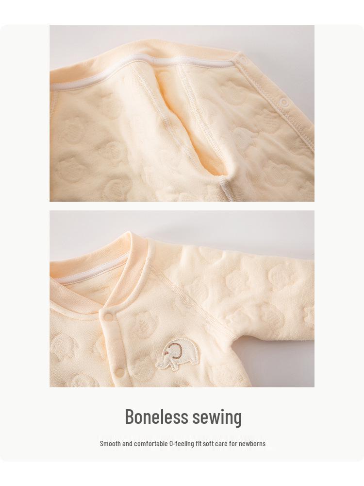 Warm Cotton Padded Baby Jumpsuit for Winter and Spring