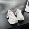 Leather Daddy Shoes Trendy New Spring Breathable Mesh Casual Sports Running Shoes Women's Autumn Red Women's Shoes