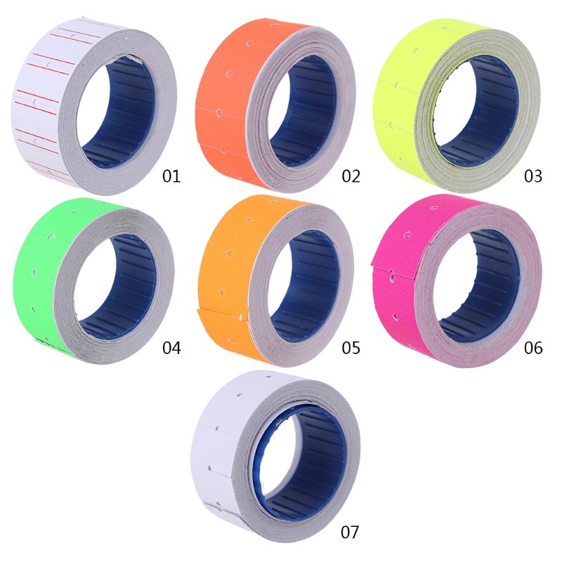 Set of 10 Rolls Price Tag Label Sticker Rolls for Pricing Label for Gun MX5500 Shop Price Gun Label