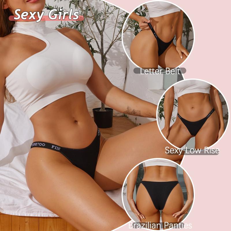 3 sztuki/zestaw bawełniane brazylijskie majtki damskie majtki seksowne majtki bikini z niskim stanem damskie jednolity kolor oddychająca bielizna M-XL
