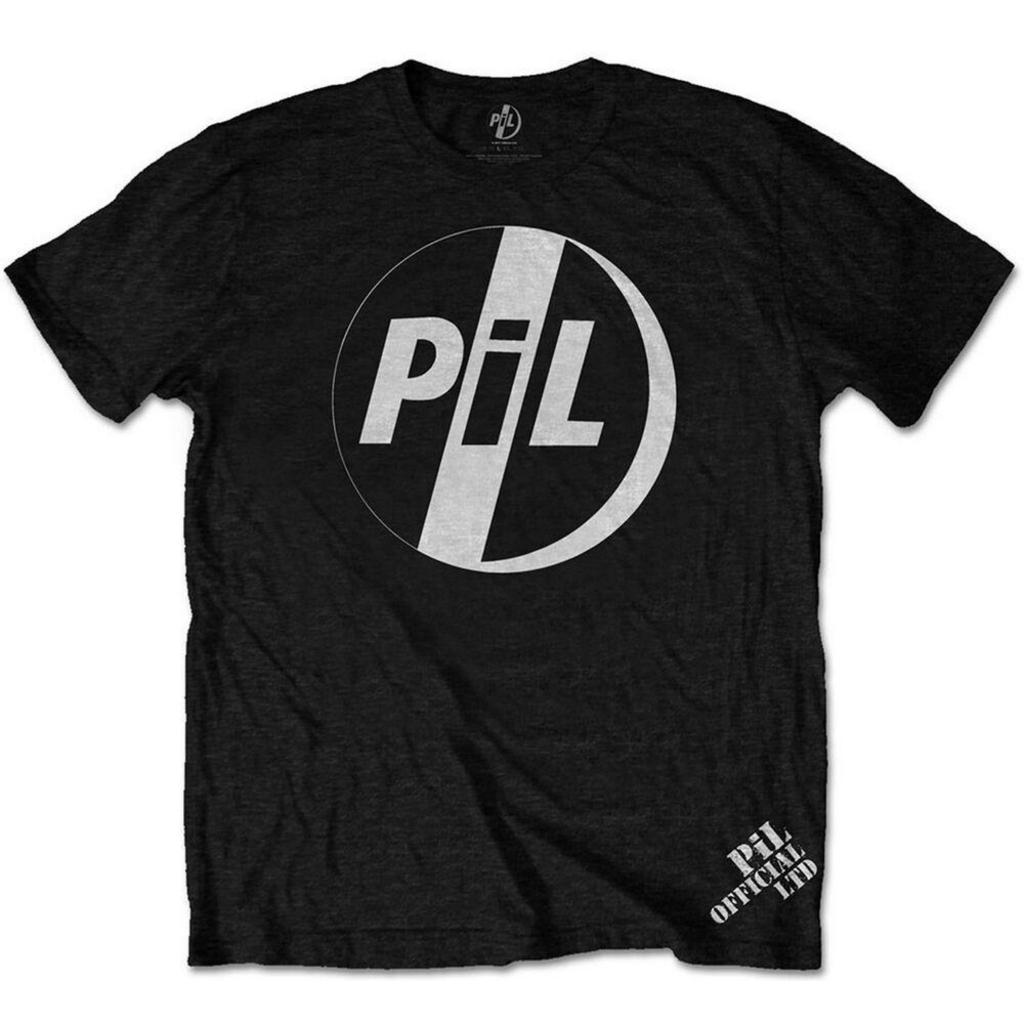 Public Image Ltd White Logo Black Unisex T-Shirt