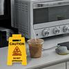 Mini Desk Caution Sign Overworked Underpaid Procrastination Caution Sign Home
