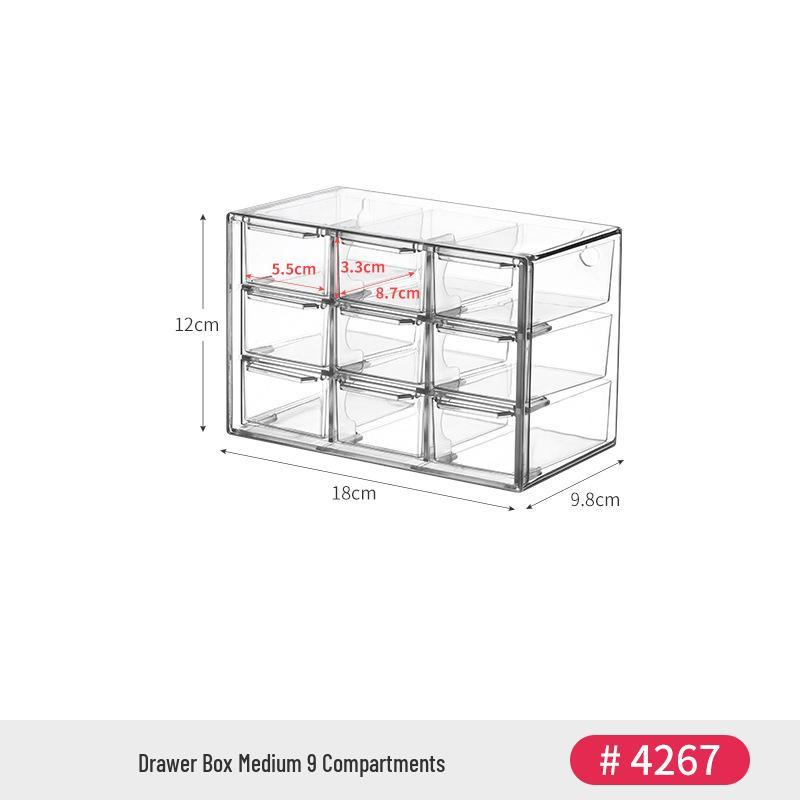 Armoire Miroir de Salle de Bain en Acrylique & Support de Rangement pour Cosmétiques