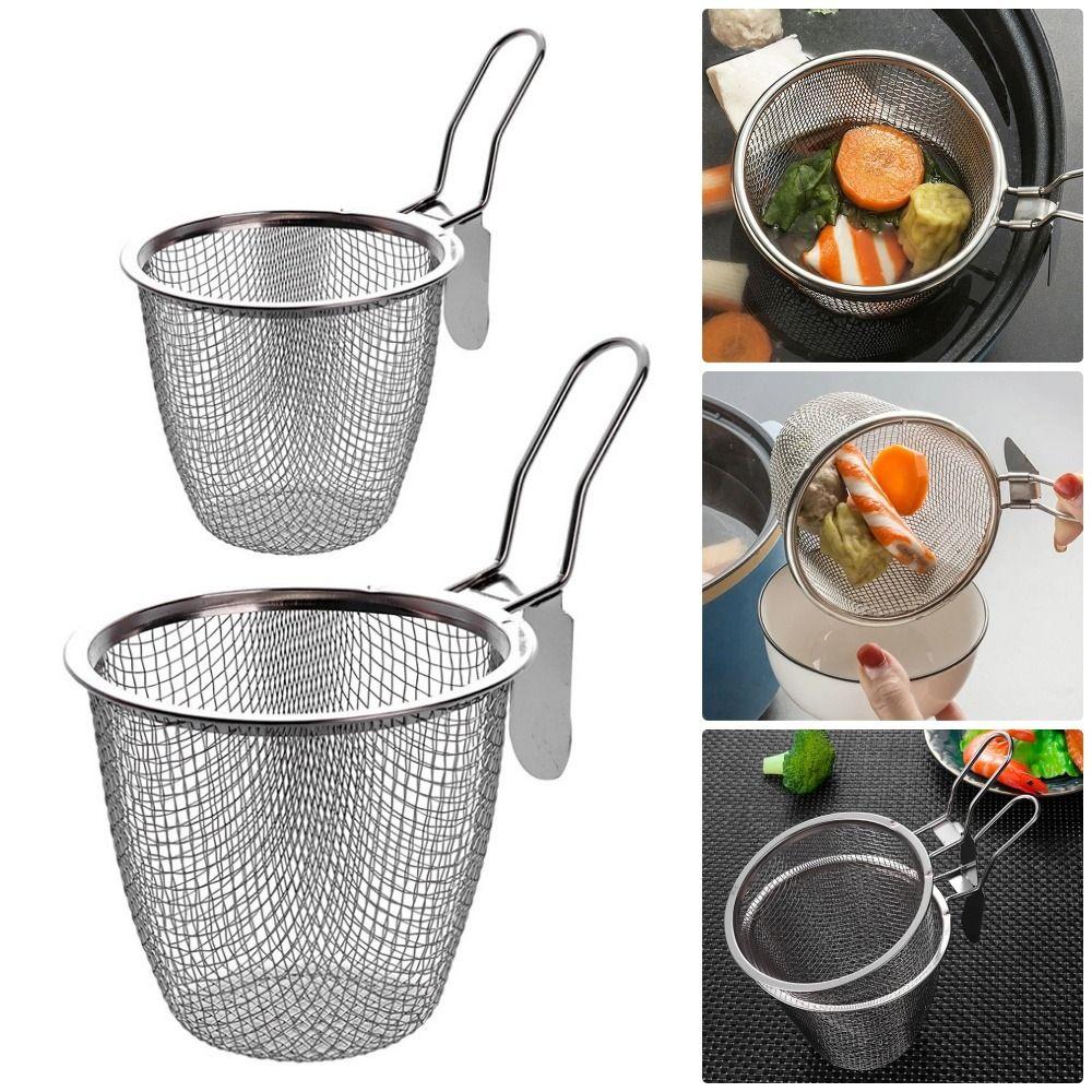 Mesh Strainer Spoon Wall-mounted Frying Filter Basket Spicy Hot Pot Korean Noodles Scoop Kitchen Tableware Cooking Utensils6