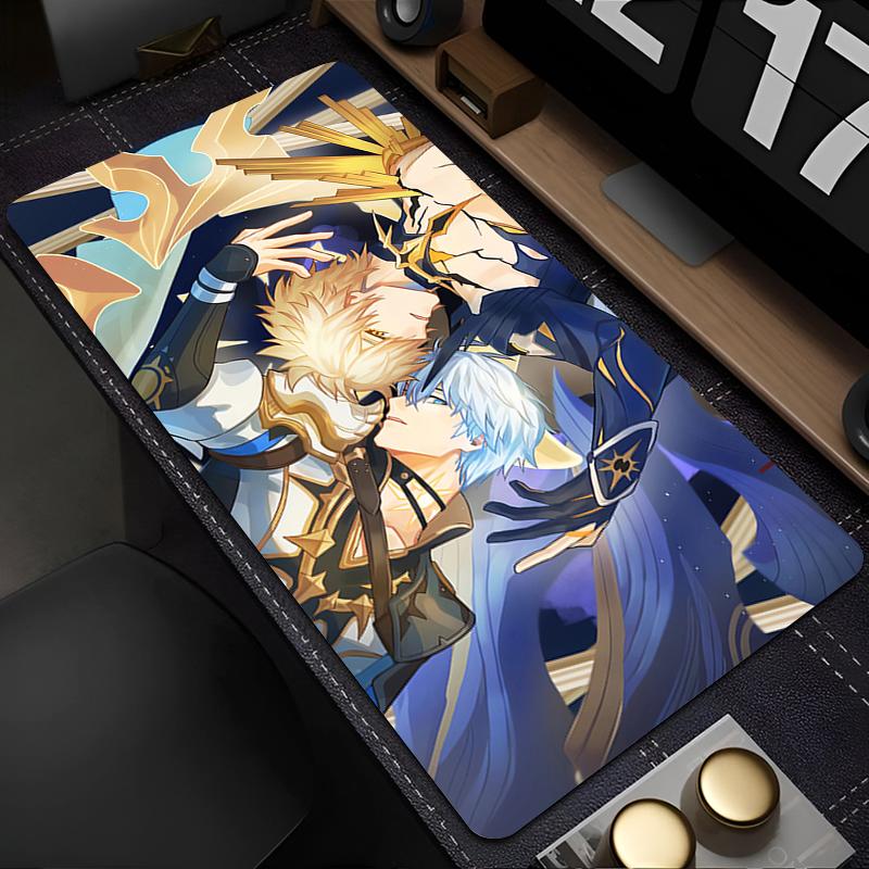 Rubber Mouse Pad Office Laptop Honkai Star Rail HD Print Gamer Mousepad PC Anime Boy Phainon Non Slip Keyboard Pad Cool Desk Mat