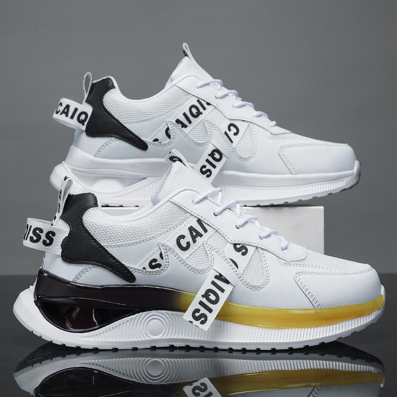 

Tide shoes men s 2024 new breathable couple student dad shoes ins running Guochao sports shoes spring contrasting color tide 45