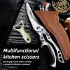 Küchenschere aus Edelstahl, Hähnchenknochen-Grillschere, ultrascharfe Universalschere für Fleisch, Fisch und Gemüseschneider